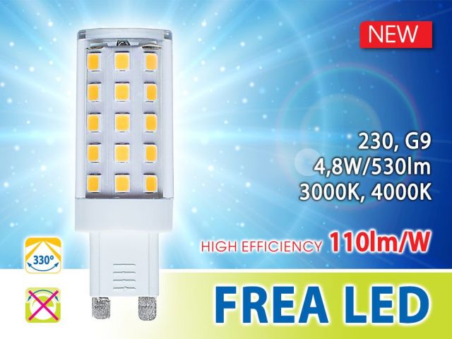 Efficient LED lamp FREA LED G9