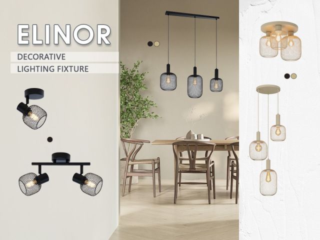 ELINOR lighting series - play of shadows and metal