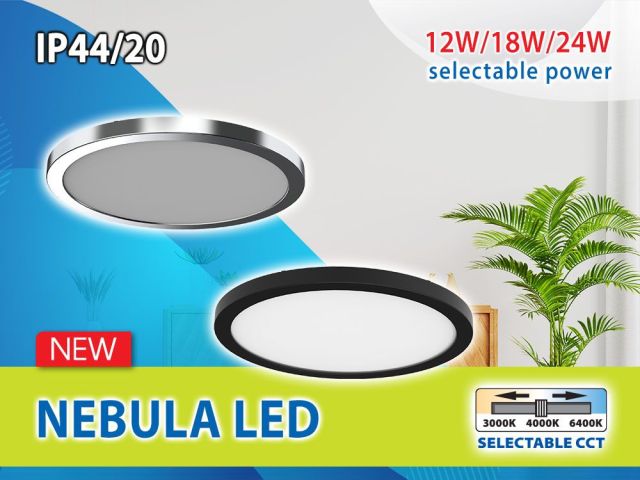 Влагозащитени плафониери IP44 - NEBULA LED