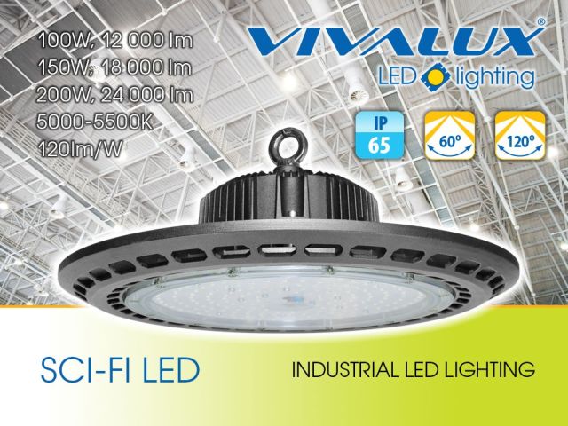 Industrial lighting fixtures SCI-FI LED