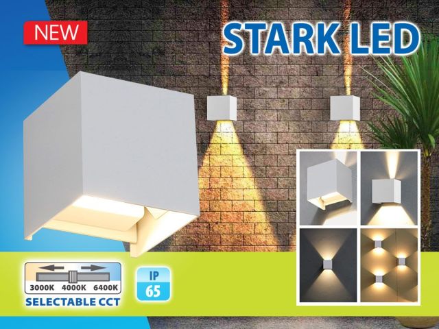 Фасадни LED осветителни тела STARK LED с възможност за избор на цветна температура