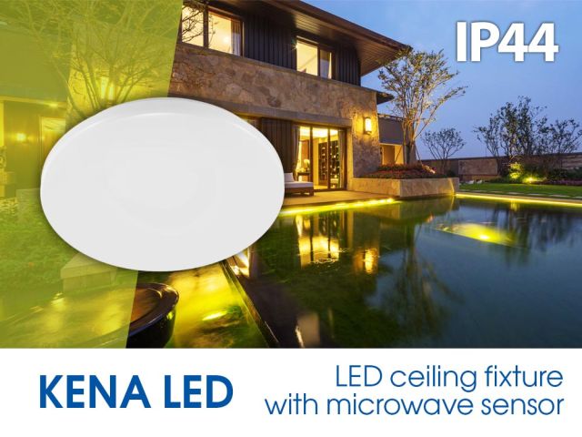 Осветително LED тяло с микровълнов сензор за движение KENA LED 12W
