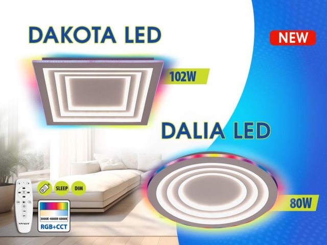 Цветно настроение с DALIA LED и DAKOTA LED