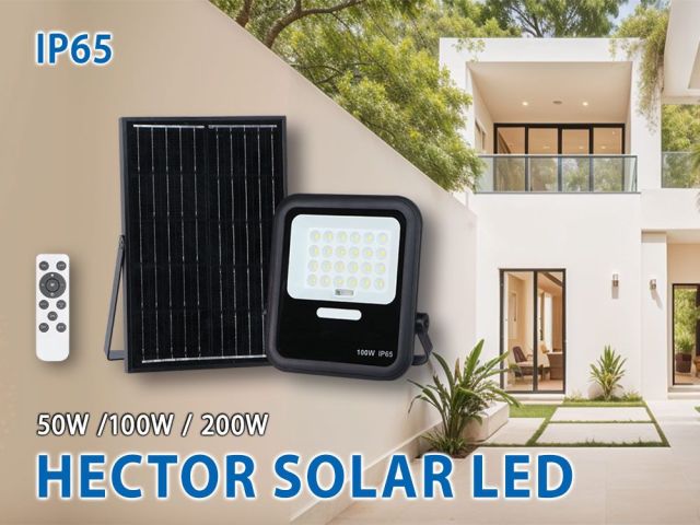 Серия соларни LED прожектори HECTOR SOLAR LED