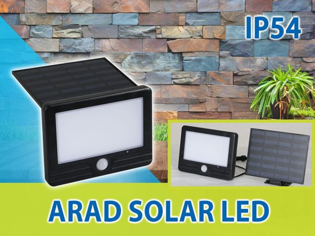 Solar LED floodlight with motion sensor ARAD SOLAR LED