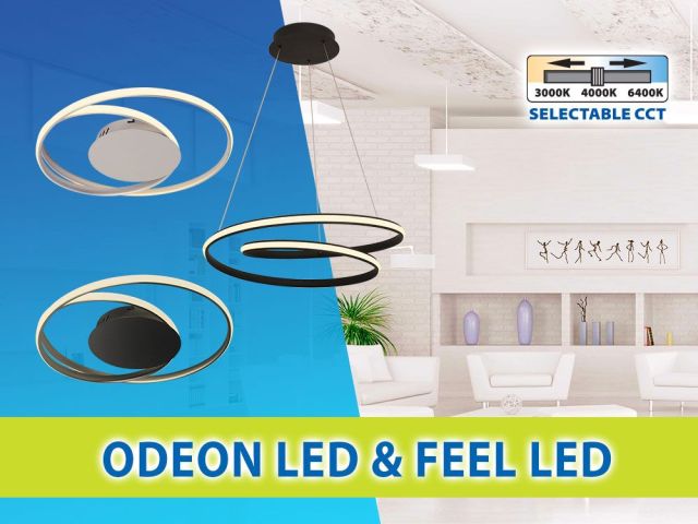 New versions of lighting fixtures ODEON & FEEL LED