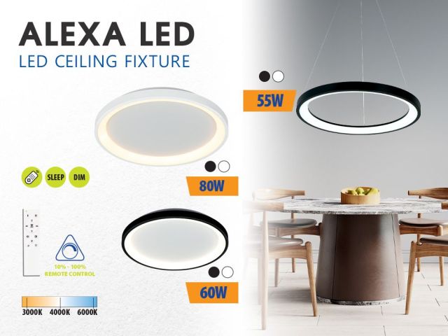 Modern LED ceiling lights and chandeliers for a stylish home ALEXA