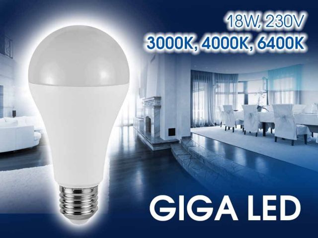 По-мощни и ефективни LED лампи GIGA LED
