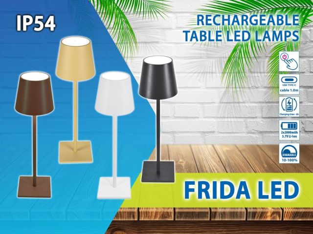Серия настолни LED лампи FRIDA LED с възможност за димиране