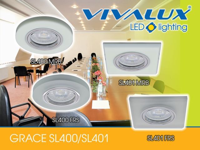 New colors downlights from glass series GRACE