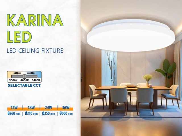 Серия LED плафониери KARINA LED