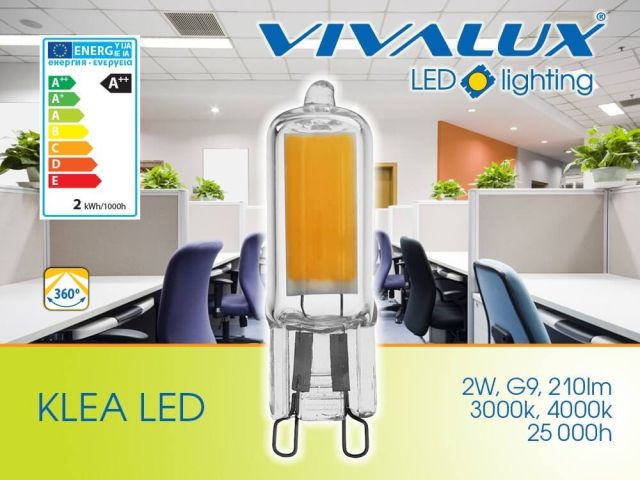 Glass LED lamp KLEA LED G9