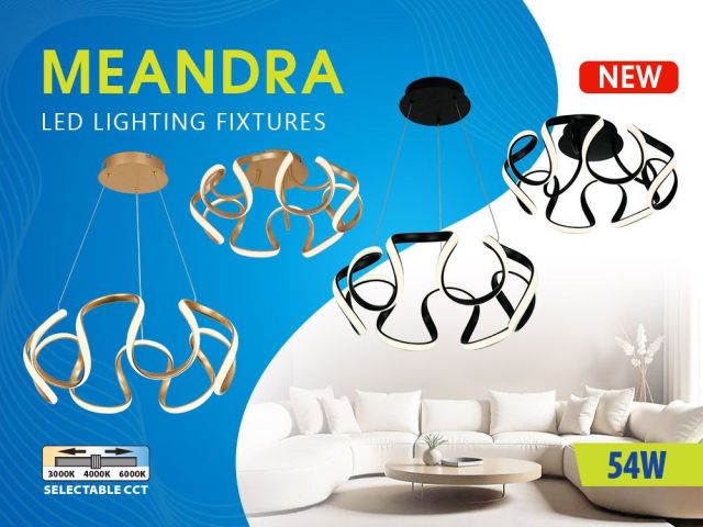 Modern extravagance with MEANDRA LED