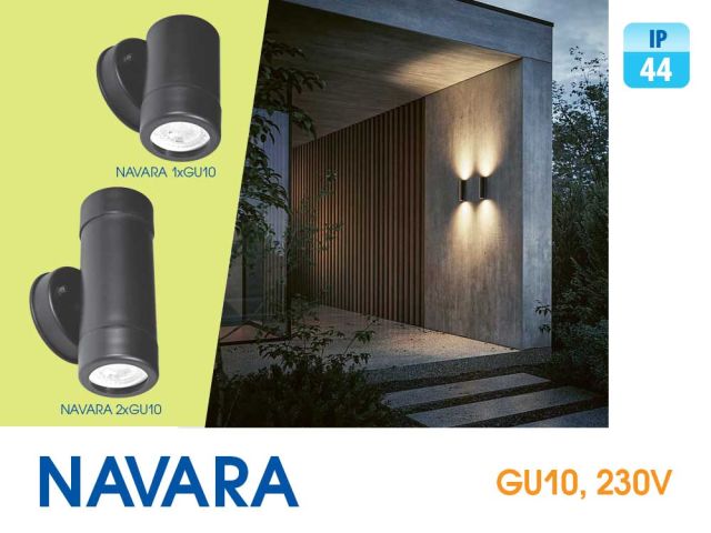 New series facade lighting fixtures NAVARA GU10