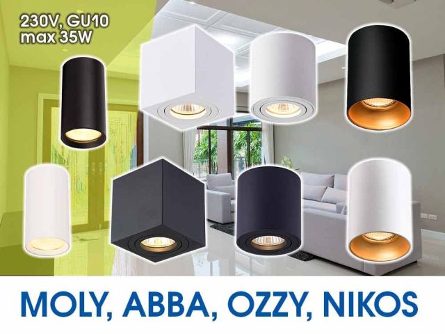 Нови серии декоративни луни за външен монтаж NIKOS, ABBA, OZZY, MOLY