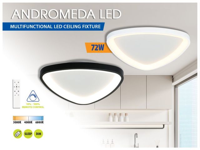 Elegant LED ceiling fixtures for modern lighting ANDROMEDA