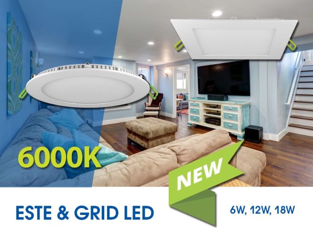 ESTE LED and GRID LED LED panels already with daylight