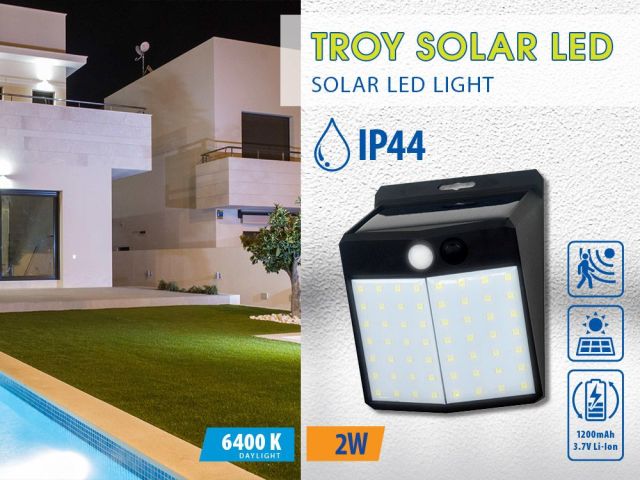 Solar LED light with motion sensor TROY SOLAR LED