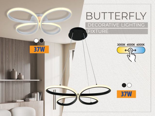 Внесете магията на природата и модерния дизайн в дома си с дизайнерската LED серия BUTTERFLY!