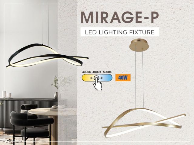 Допълнете съвършенството във Вашия интериор с новите висящи полилеи MIRAGE LED!