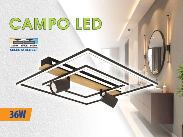 Стил и функционалност в осветлението с CAMPO LED