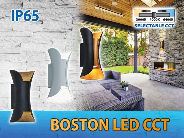 Colorful facade accents with BOSTON LED
