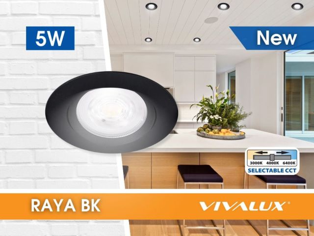 Style and minimalism with RAYA LED 5W BK