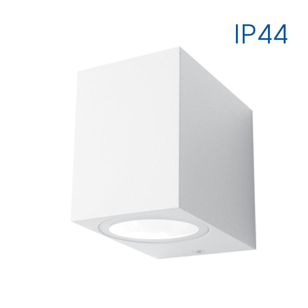 Фасаден аплик PORTO/SQ ∙ 1 x GU10 ∙ бял ∙ IP44