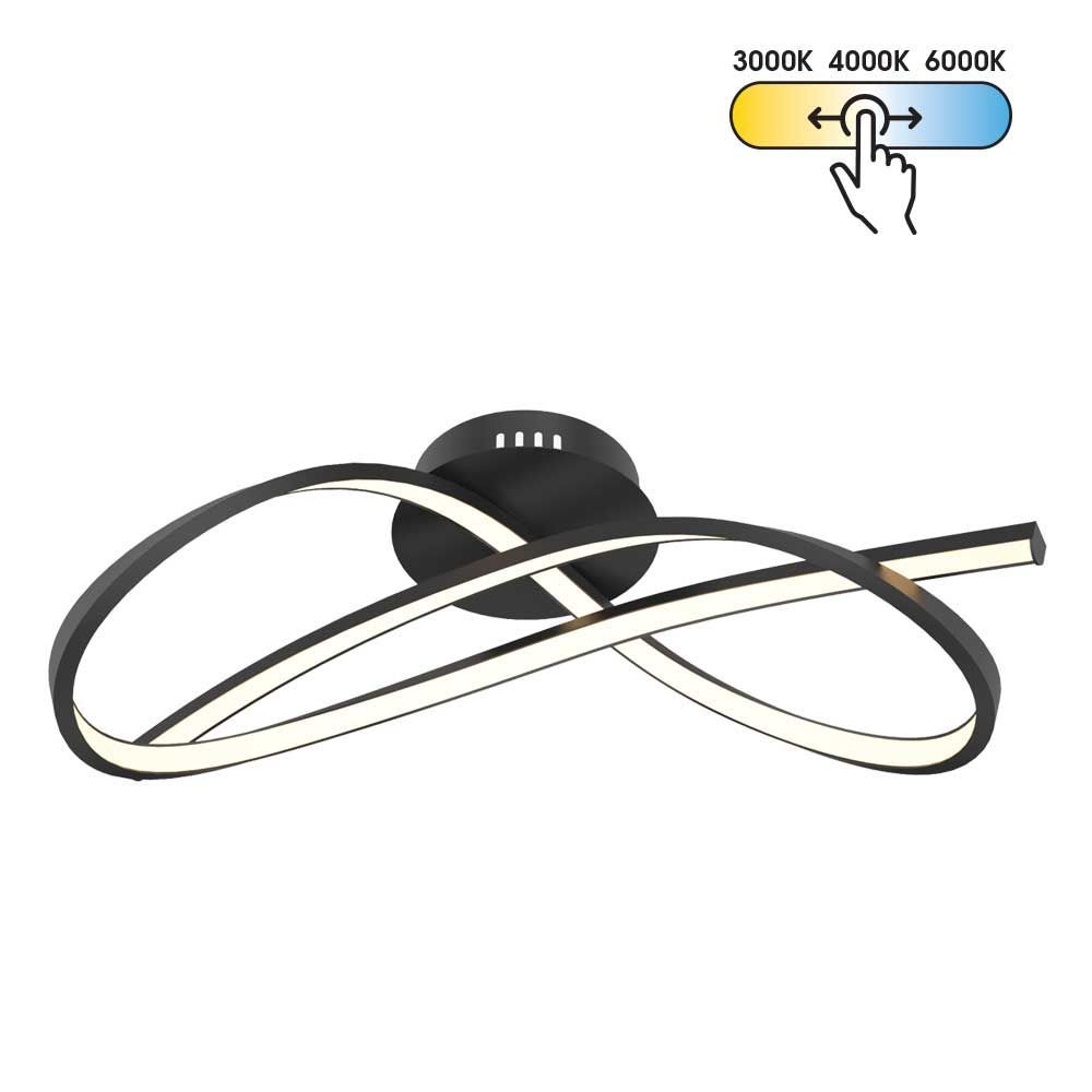 LED плафон MIRAGE LED ∙ 33W ∙ черно ∙ CCT-switch ∙ 3000-4000-6000K
