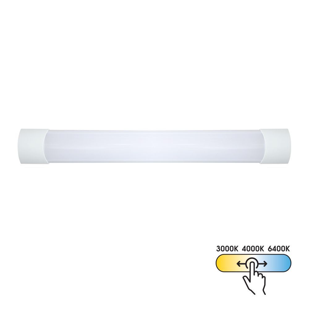 LED линейно осветително тяло FLAT LED ∙ 20W ∙ 600 mm ∙ CCT-switch ∙ 3000K-4000K-6400K