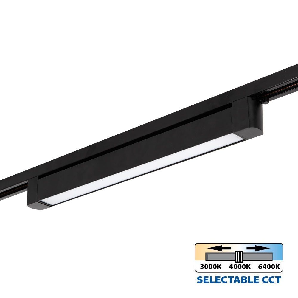 Линейно LED тяло за релсов монтаж DRAX LED ∙ 30W ∙ черен ∙ CCT-switch ∙ 3000K-4000K-6400K