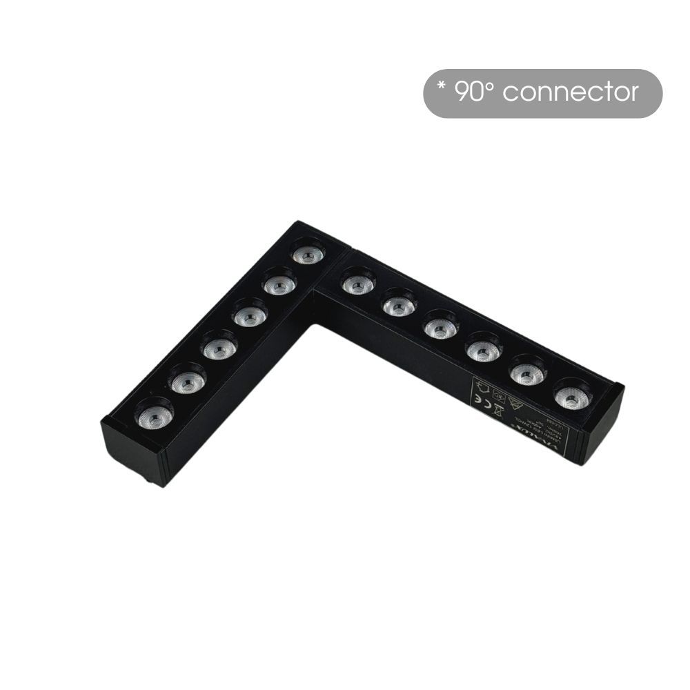 SLIM25 Магнитен LED ъгъл LEMINI LED ∙ 12W ∙ Черен ∙ 3000K