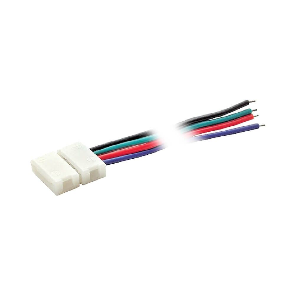 Свързващ елемент за LED ленти CONNECTOR ∙ 10 mm ∙ RGB SMD5050 POWER LEAD 15 см