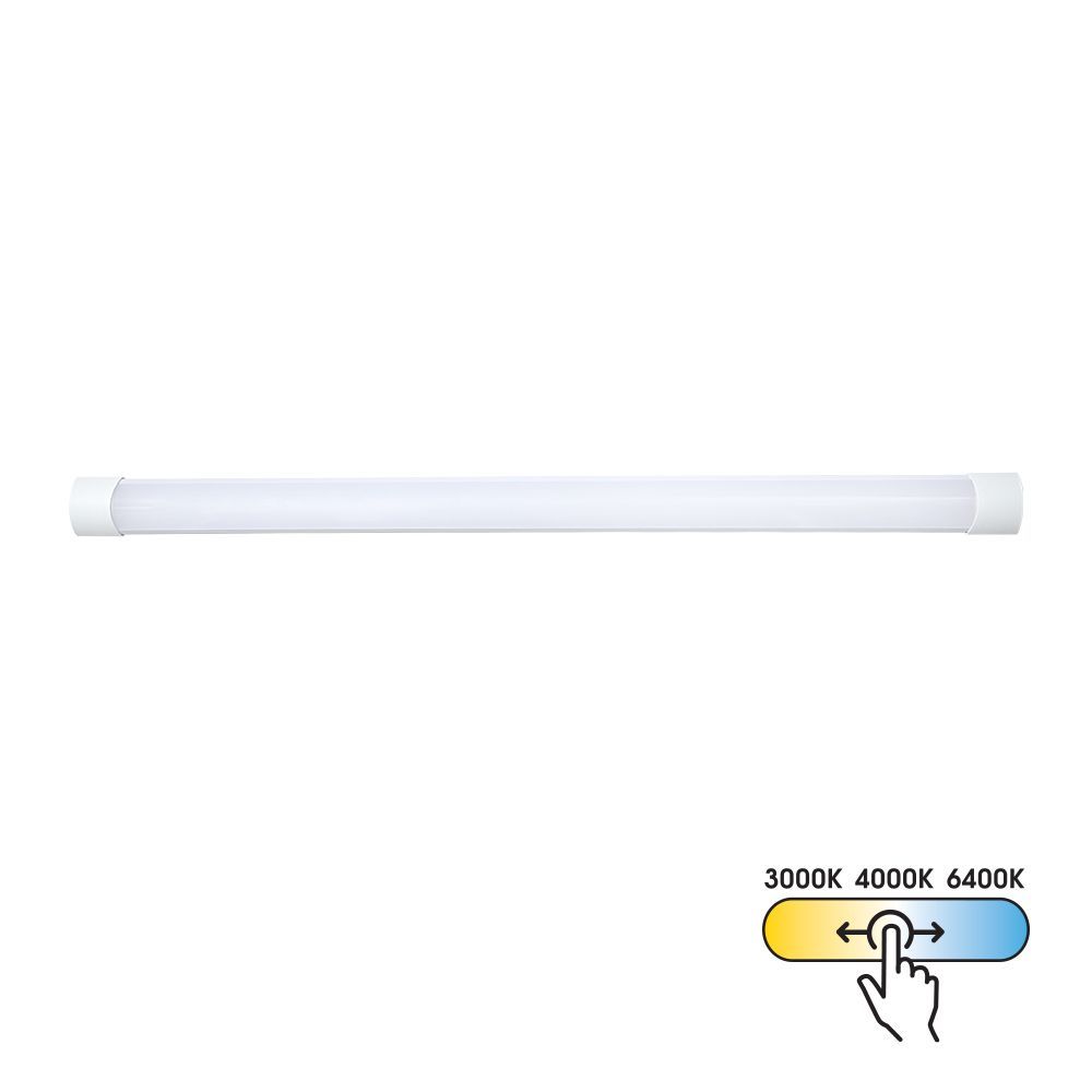 LED линейно осветително тяло FLAT LED ∙ 40W ∙ 1200 mm ∙ CCT-switch ∙ 3000K-4000K-6400K