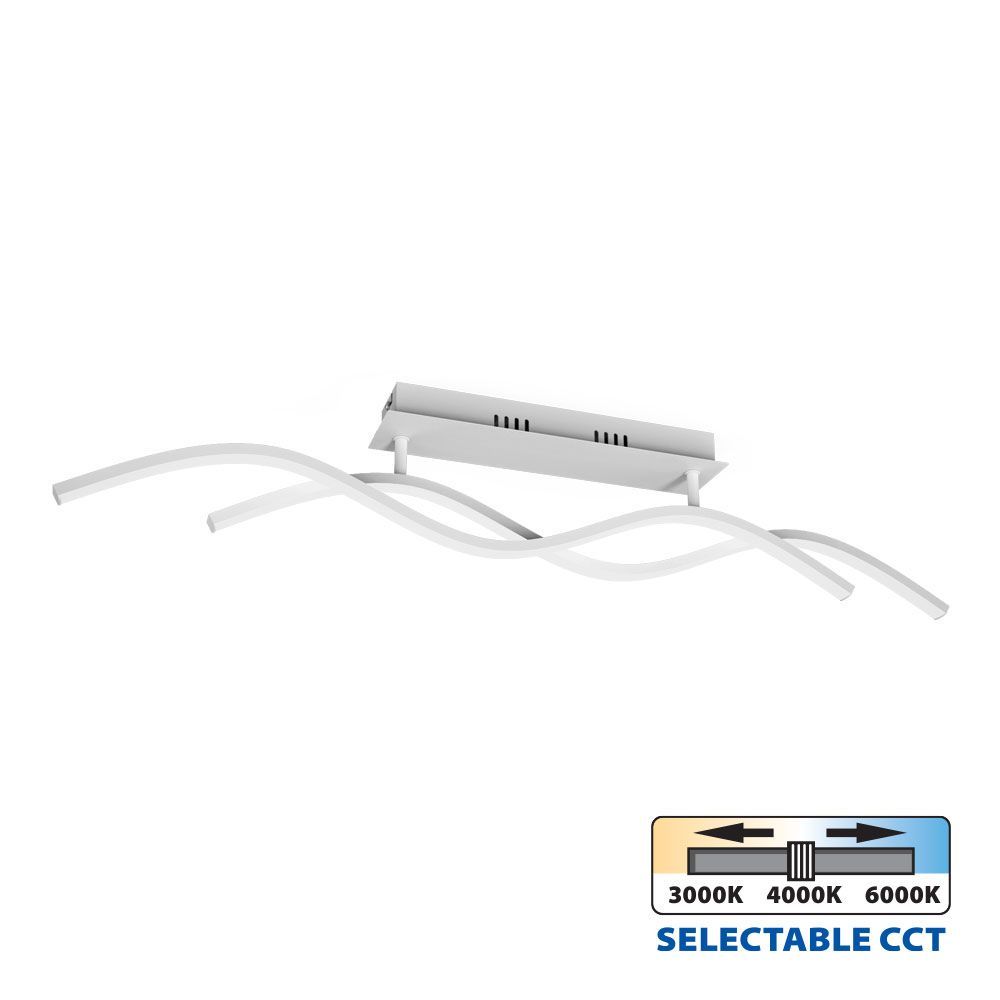 LED плафон SOLUT LED ∙ 27W ∙ бяло ∙ CCT-switch ∙ 3000-4000-6000K