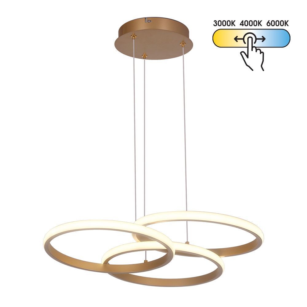 LED полилей MEDELIN-P LED ∙ 38W ∙ злато ∙ CCT ∙ 3000-4000-6000K