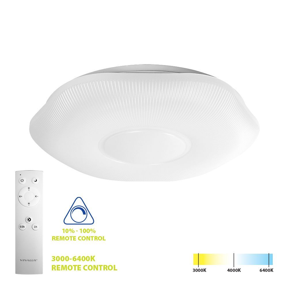 LED плафониера с дистанционно VIOLA LED ∙ 36W ∙ CCT ∙ 3000-6400K