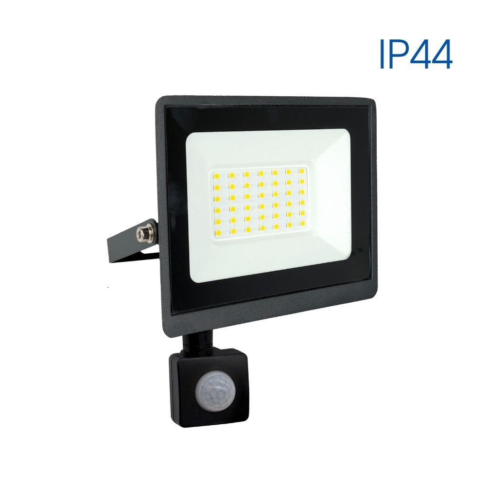 LED прожектор със сензор NYX LED ∙ 30W ∙ черен ∙ 6400K ∙ IP44